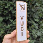 Vuci oznaka za vrata HDF