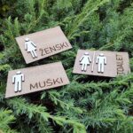 Oznaka za vrata toalet wc 3D gravura - Slika 5