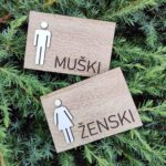 Oznaka za vrata toalet wc 3D gravura - Slika 4