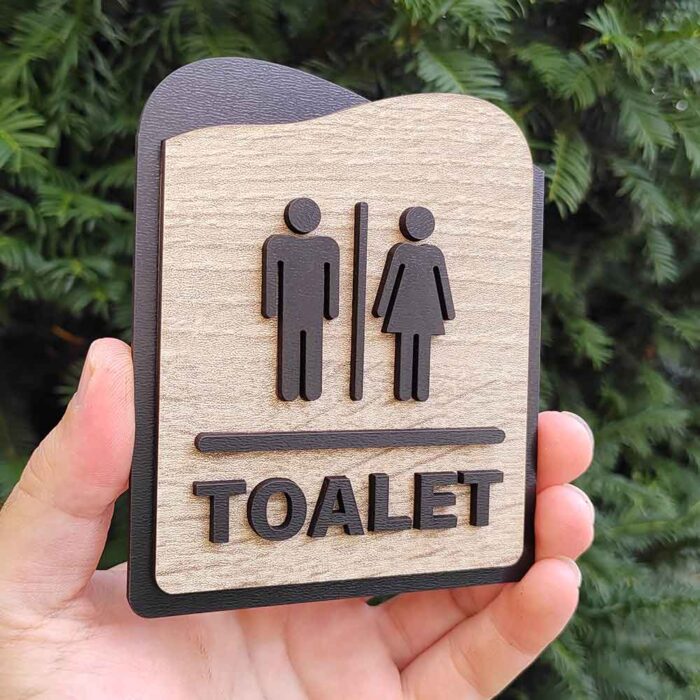 Oznaka-za-vrata-toalet-wc-3D-LUX-Crna-TOALET-1