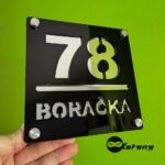 Kućni broj srebrni klirit