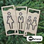 Oznake za toalet Lux hdf Komplet