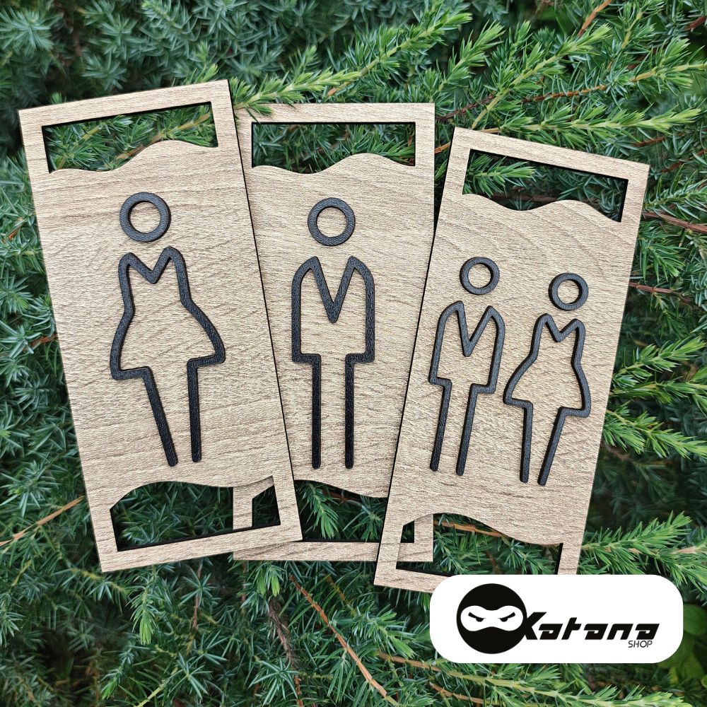 Oznake za toalet Lux hdf Komplet Oznake za toalet Lux hdf Komplet