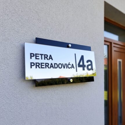 Broz za kuću od pleksiglasa srebrno ogledalo