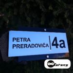 Kucni brojevi luksuznog izgleda od pleksiglasa SREBRNI