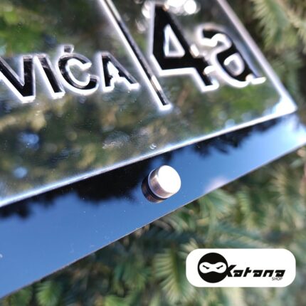 Kucni brojevi luksuznog izgleda od pleksiglasa SREBRNI