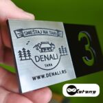 Oznaka za vrata sa logotipom ili tekstom