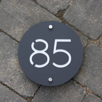 Kućni broj KRUG od klirita