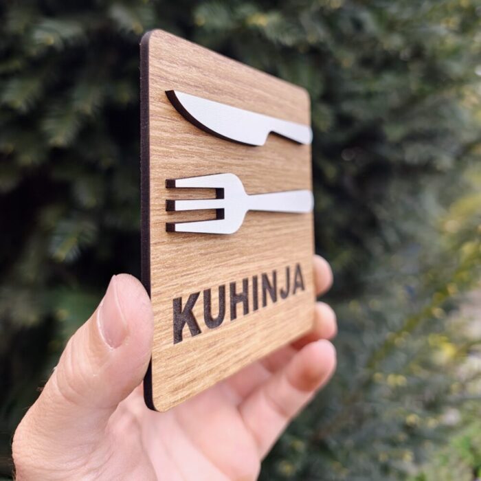 Oznaka za vrata KUHINJA 3D - Slika 2