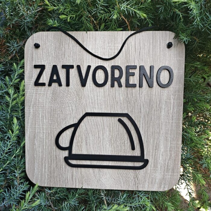 Oznaka za vrata Otvoreno Zatvoreno Kafa - Slika 2