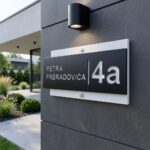 Kućni broj od pleksiglasa modernog dizajna